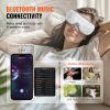 Eye Massager with Heat & Remote, Heated Eye Massage Mask with 5 Modes and Bluetooth Music, 180° Foldable Eye Care Massager for Eye Strain, Dry Eyes