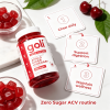 Zero Sugar Apple Cider Vinegar Chewable Gummies, Tasty ACV Nutritional Gummy Supplement, Adult Daily Wellness Gummies