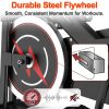 Indoor Exercise Bike, Stationary Cycling Bike with Monitor, Adjustable Resistance, Comfortable Seat & Handlebars, Stable Base
