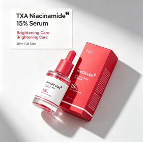 1.05oz Glow Facial Serum with 5% Glutathione Liposome & 5% Niacinamide, Hydrating Skin Brightening Face Serum (style: Meticure - Revitalizing essence red)