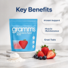 Strawberry Acai Whey Protein Powder, Grass-Fed Whey Isolate Protein Mix for Daily Nutrition & Workout Support
